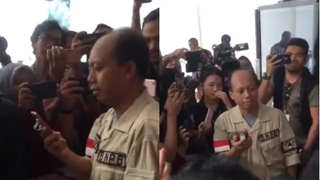 Momen Sutopo Purwo Video call dengan Raisa (foto: twitter/@rahmiuwi)