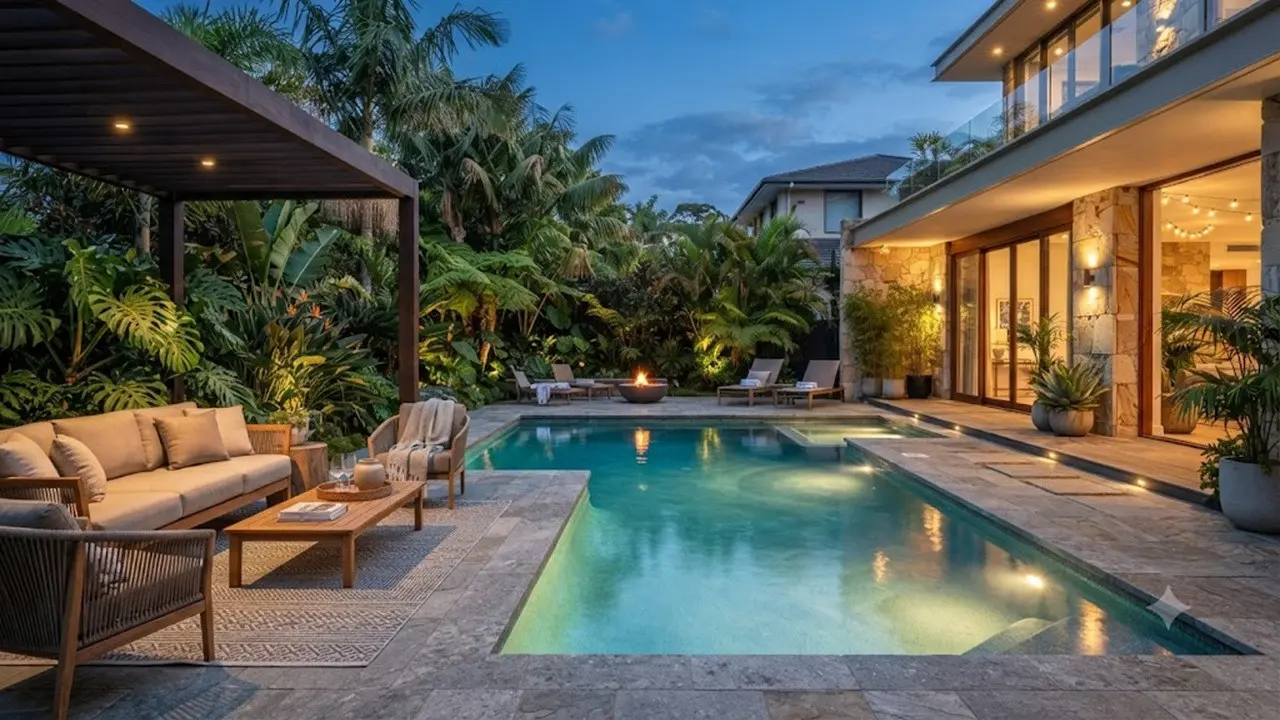 Inspirasi Outdoor Lounge di Belakang Rumah