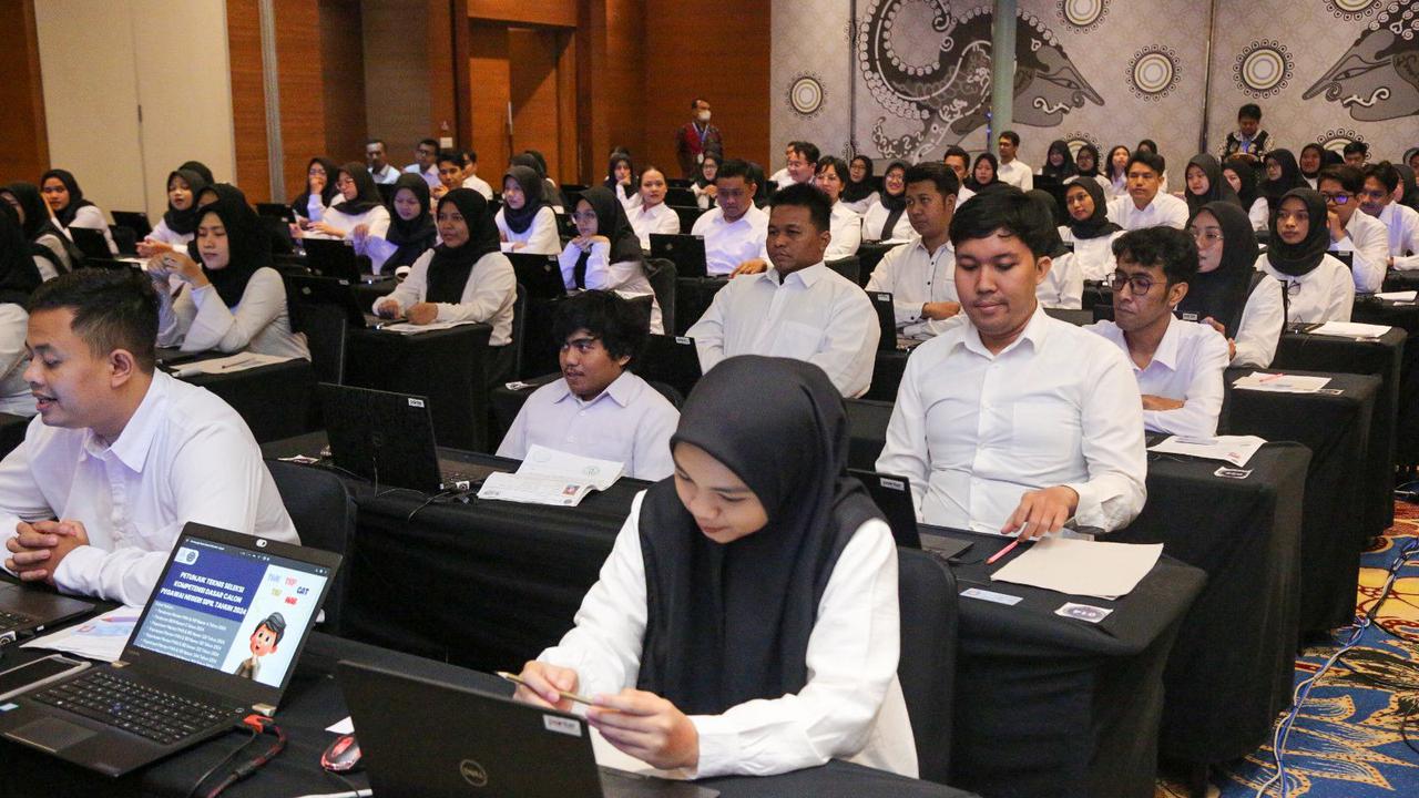 Peserta Tes Seleksi Kompetensi Dasar (SKD) Calon Pegawai Negeri Sipil (CPNS) di Yogyakarta, Sabtu (19/10/2024). Dok Kementerian PANRB