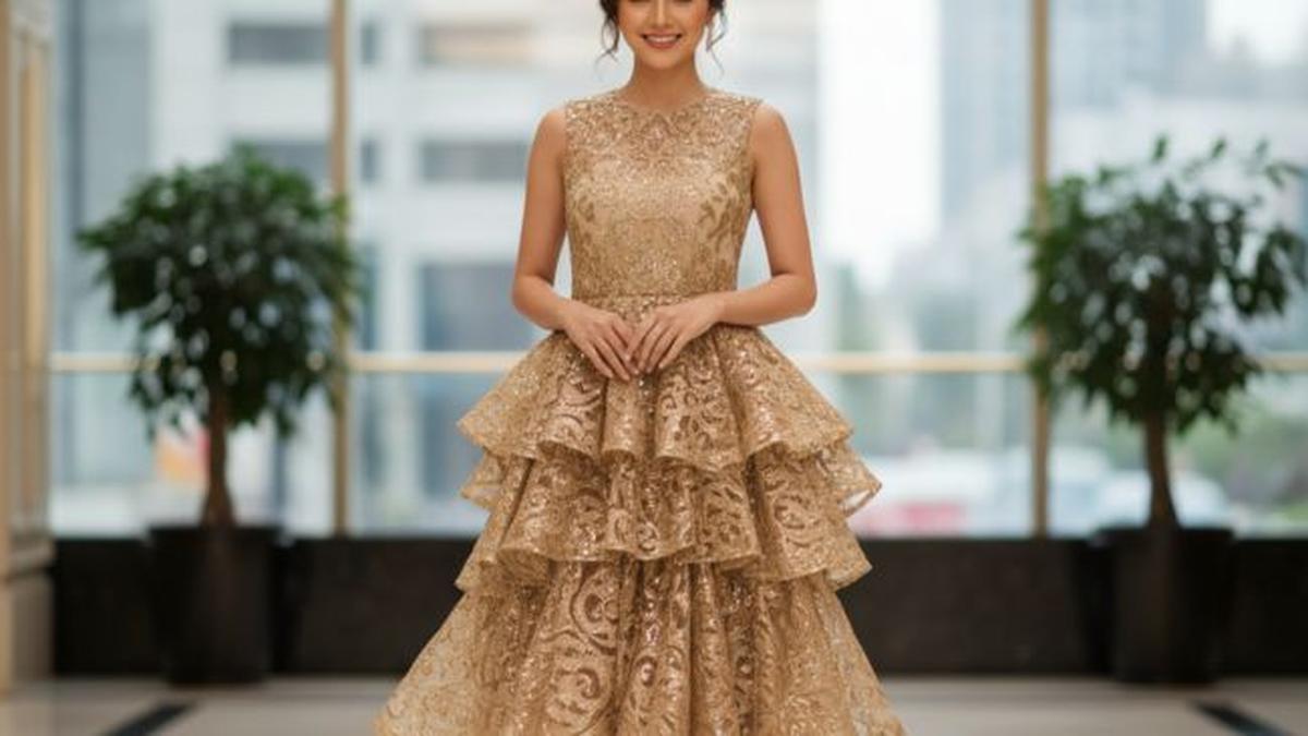 7 Model Dress Batik Brokat Tanpa Lengan untuk Look Simpel tapi Mewah, Anggun Memikat