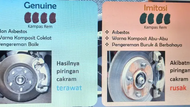 Komponen asli vs imitasi