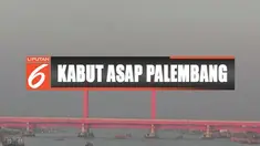 Kepekatan kabut asap yang sebelumnya menyelimuti Palembang mulai berkurang.