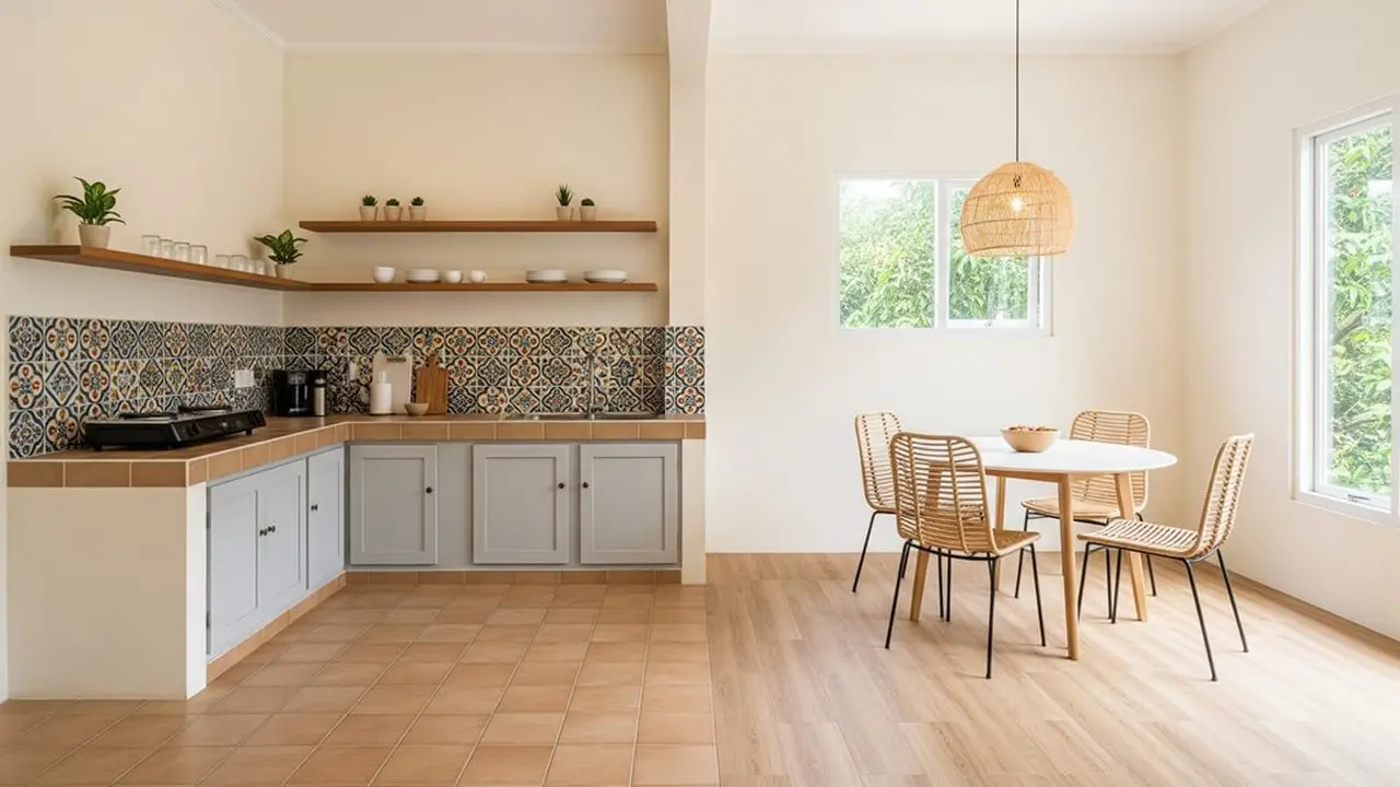 Model Rumah Mungil Tapi Punya Dapur dan Ruang Makan Lega