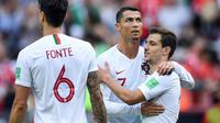 Pelatih Timnas Portugal, Fernando Santos, seharusnya timnya bisa meraih kemenangan dengan skor lebih dari 1-0 melawan Maroko. (AFP/Kiril Kudryavstev)