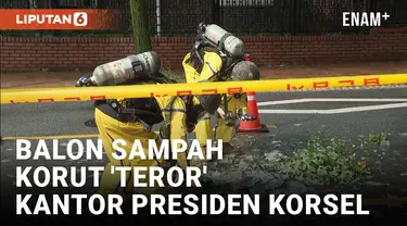 Kian Menjadi, Balon Sampah Kiriman Korut Jatuh di Kawasan Kantor Presiden Korsel