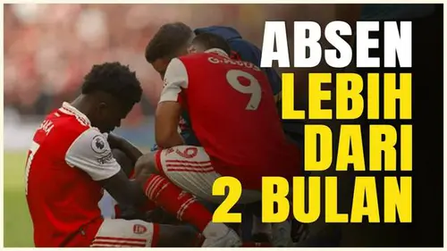VIDEO: Bukayo Saka Bakal Absen Panjang, Cedera Saat Arsenal Kalahkan Ipswich
