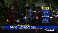 Hujan dengan intensitas tinggi mengguyur seluruh kawasan Kota Surabaya sejak Kamis siang hingga malam hari. Akibatnya, hampir seluruh wilayah Kota Surabaya terendam banjir.