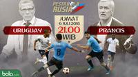Piala Dunia 2018 Uruguay Vs Prancis Head to Head (Bola.com/Adreanus Titus)