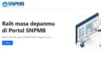 Membuka halaman registrasi akun SNPMB 2024. (Liputan6.com/web/kemdikbud.go.id)