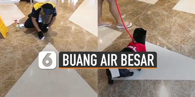 VIDEO: Viral Hewan Peliharaan Buang Air Besar di Lantai Mall