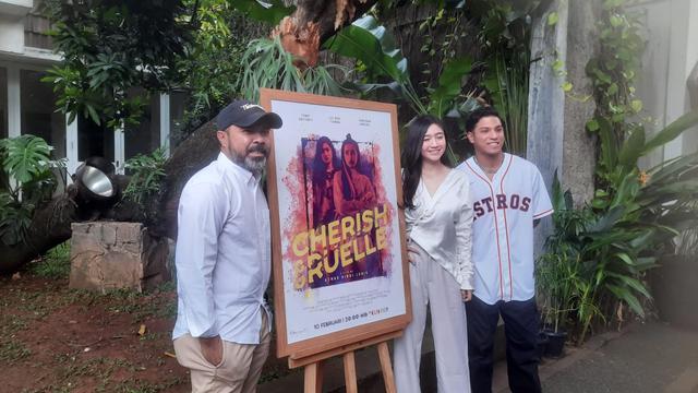 Konferensi pers film Cherish and Ruele di Jakarta, Rabu (8/2/2023).