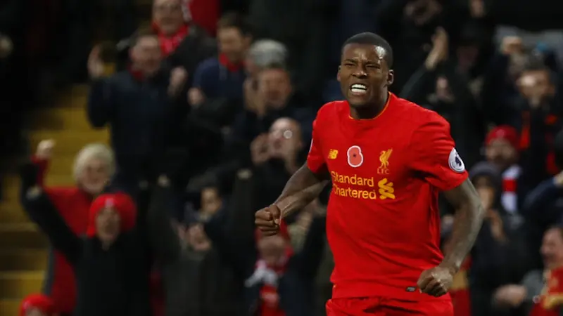 Selebrasi Wijnaldum