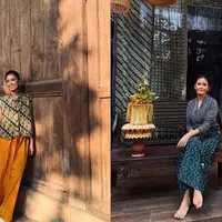 Potret Titi Radjo Padmaja Kenakan Batik dengan Gaya Kasual (credit: instagram/titiradjopadmaja)
