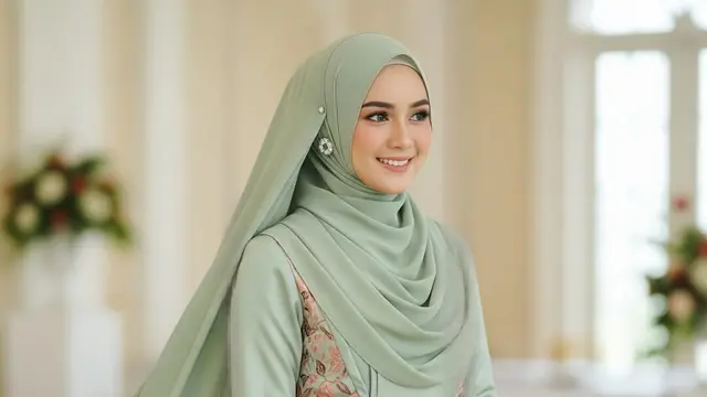 Model Gamis Batik Brokat Warna Pastel Lembut 2026