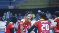 Jakarta Pertamina Enduro berhasil menundukkan Jakarta Electric PLN dengan 3-1 (25-20, 28-26, 20-25, 25- 23), pada final four PLN Mobile Proliga 2025 di GOR Jayabaya Kediri, Kamis (17/4/2025). (PBVSI)