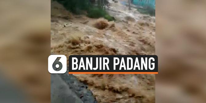 VIDEO: Sungai Lalang Meluap, Kota Padang Dilanda Banjir