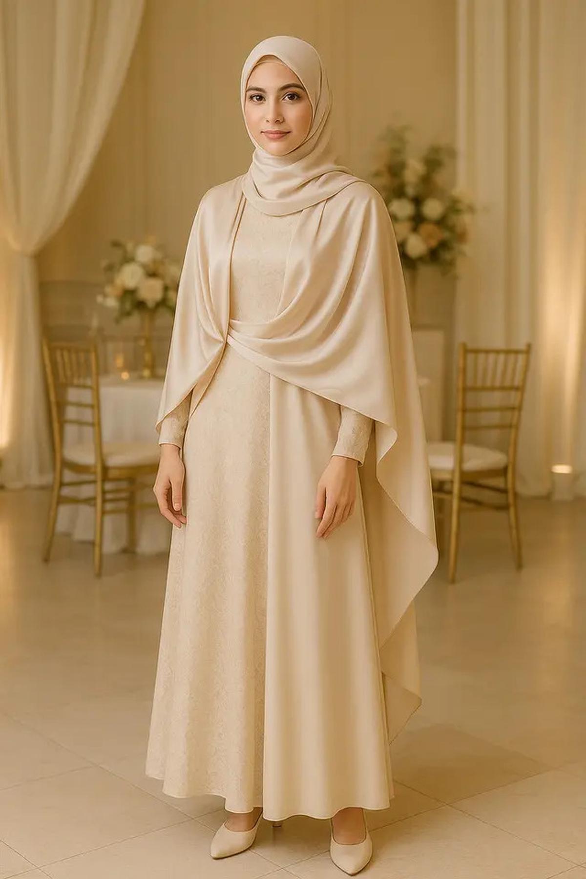 8 Model Long Dress Polos Kombinasi Outer Kimono Terbaru 2025, Tampil Elegan dan Modis