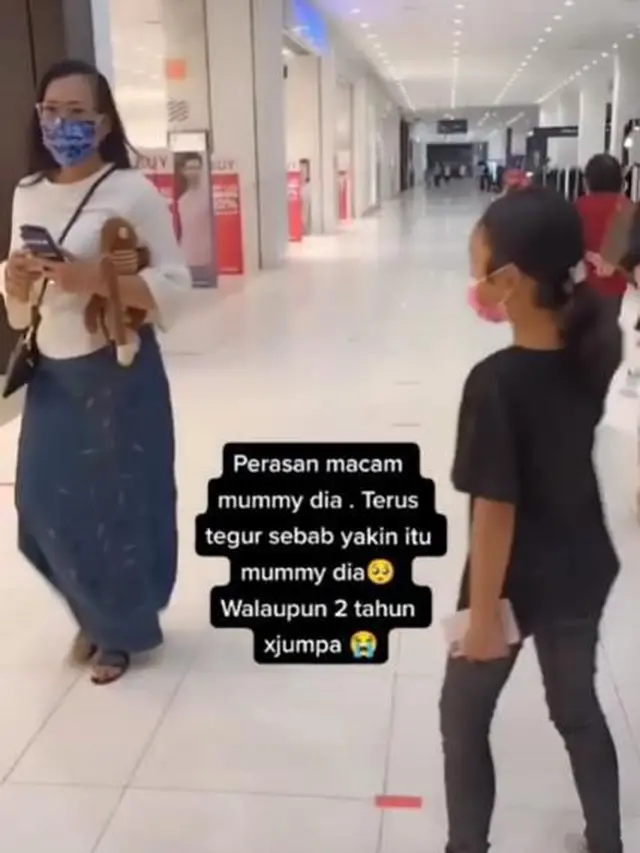 Momen Haru Ibu dan Anak Bertemu Setelah 2 Tahun Terpisah, Menangis di Mal