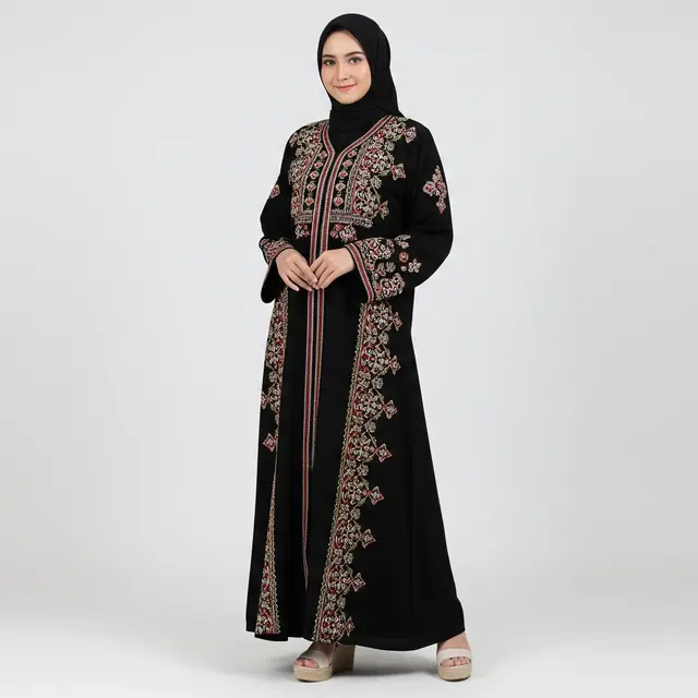 Model Gamis Abaya Arab yang Elegan/Ilustrasi Gemini AI