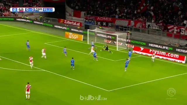 Berita video highlights Eredivisie Belanda antara Ajax melawan Zwolle dengan skor 3-0. This video presented by Ballball.