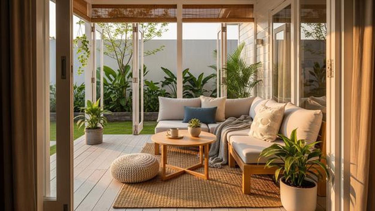 7 Ide Teras Belakang dengan Taman Mini ala Rumah Skandinavia, Nyaman dan Estetik