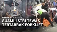 Suami-Istri Tewas Tertabrak Forklift