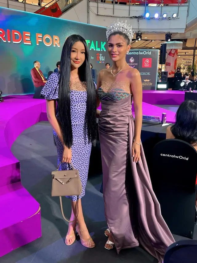 6 Potret Lucinta Luna Datang ke Miss International Queen, Dukung Millen Cyrus