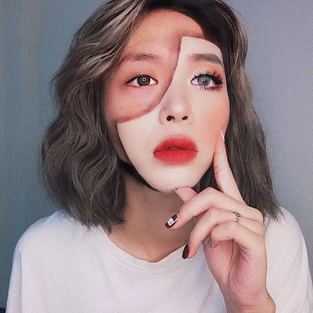 Hanya Modal Makeup, 7 Hasil Ilusi Optik Wanita Ini Mengagumkan