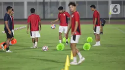 Ini menjadi latihan terakhir sebelum berduel melawan Filipina dalam persaingan Grup A Piala AFF U-23 2025. (Liputan6.com/Helmi Fithriansyah)