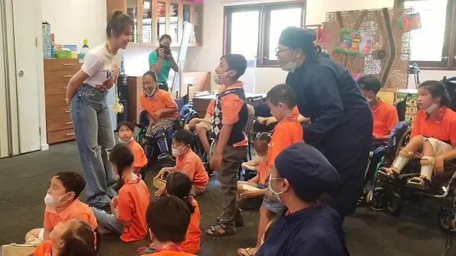 Vanesha Prescilla peduli penyandang disablitas (Istimewa)