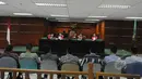 Sejumlah saksi dihadirkan dalam sidang lanjutan terdakwa suap kasus korupsi Bupati Bangkalan Fuad Amin yang juga Direktur PT Media Karya Sentosa, Antonius Bambang Djatmiko di Pengadilan Tipikor, Jakarta, Kamis (19/3/2015). (Liputan6.com/Herman Zakharia)