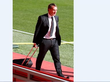 Brendan Rodgers harus angkat koper dari Liverpool setelah dipecat Manajemen.  (Action Images via Reuters / Carl Recine)