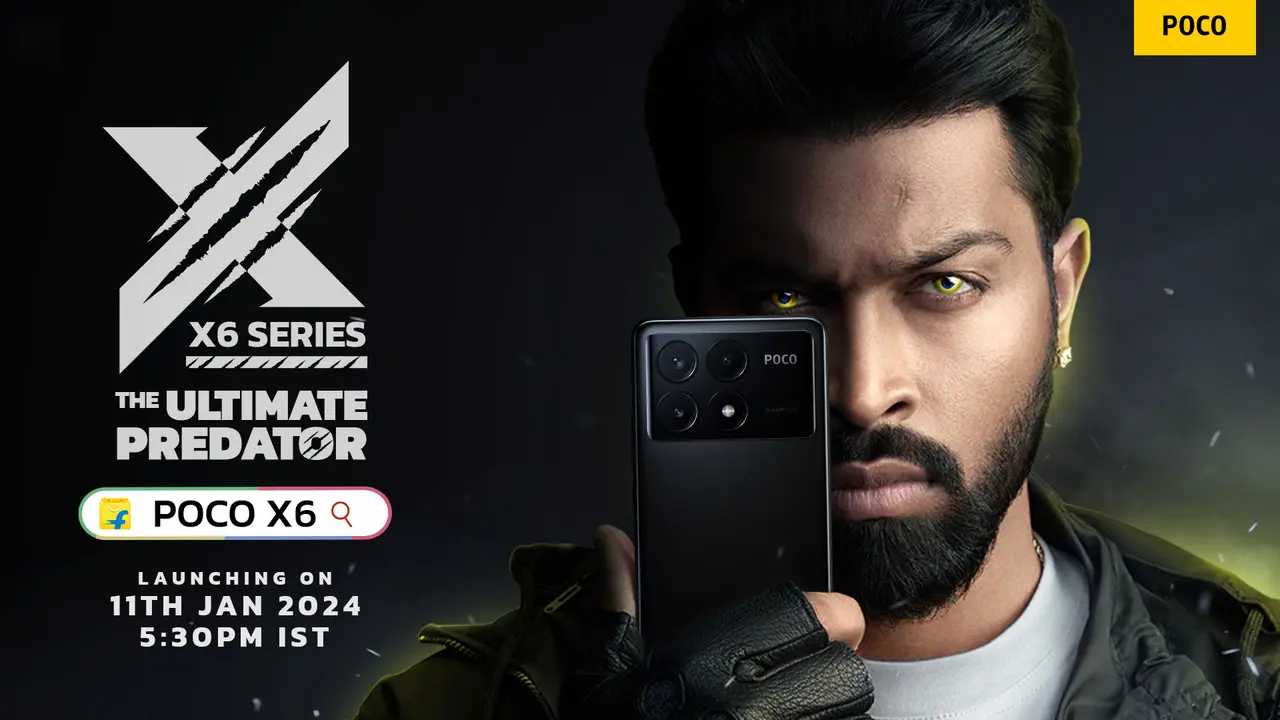 Poster peluncuran Poco X6 Series di India (Poco India)