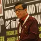 Menkumham, Yassona Laoly memberi sambutan saat seminar bertajuk "Indonesia and The Development of International Arbitration", Jakarta, Selasa (28/11). Seminar juga membahas persoalan dagang atau niaga oleh perusahaan global. (Liputan6.com/Angga Yuniar)