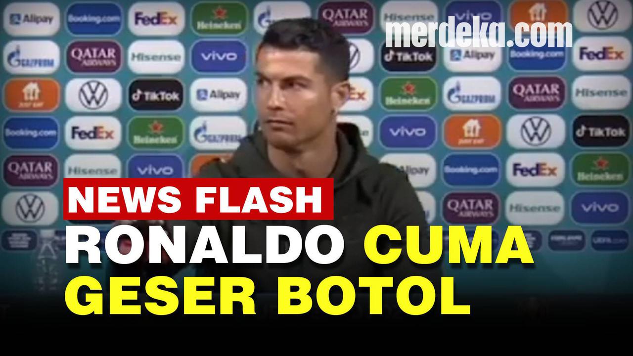 VIDEO: Tindakan Ronaldo Buat Perusahaan Minuman Soda Merugi Rp57 Triliun