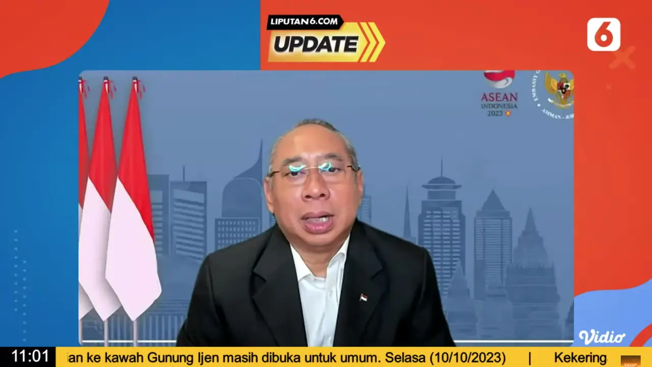 Duta Besar RI untuk Yordania dan Palestina Ade Padmo Sarwono menceritakan kondisi terkini pasca serangan Hamas ke Israel dalam program Liputan6 Update, Rabu (11/10/2023).
