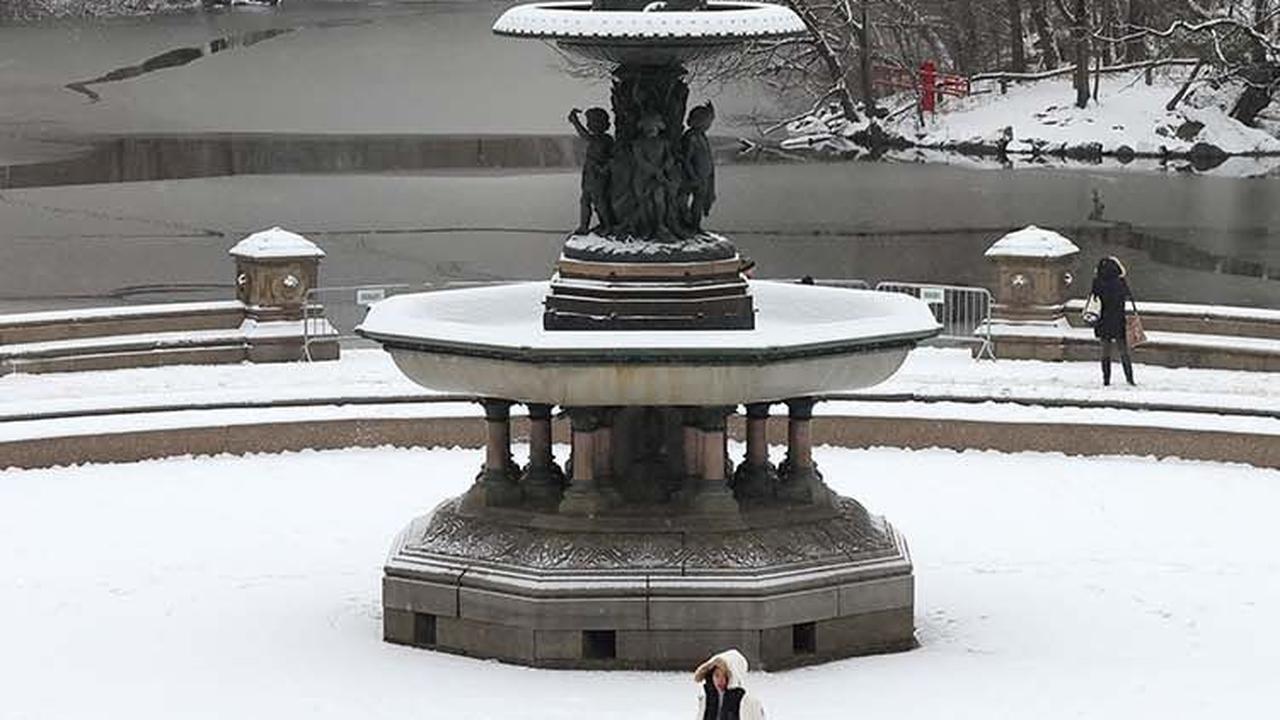 FOTO: Momen Kota New York Akhirnya Diguyur Hujan Salju Pertama Setelah 700 Hari