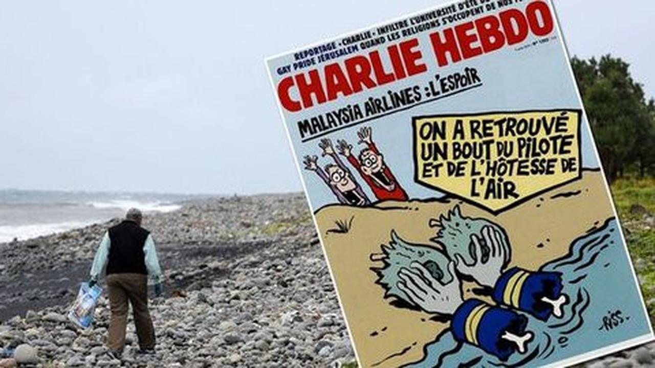 Charlie Hebdo dikecam, bikin sampul hina serpihan diduga dari MH370