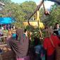 Meskipun sudah banyak warga di laporkan polisi, petani di Wawonii Kabupaten Konawe Kepulauan Provinsi Sulawesi Tenggara menolak tambang beroperasi di lahan kebun mereka.(Liputan6.com/Ahmad Akbar Fua)