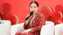 Nagita Slavina di acara Konferensi Pers: Semakin Dekat dengan Generasi Indonesia Emas Melalui #KebaikanIsiPiringku dan Program Kampung Keluarga Berkualitas, di Jakarta, Jumat (27/1)/Istimewa.