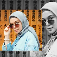 Inspirasi mau tampil kece pakai hijab nggak perlu ribet. (Sumber foto: tantrinamirah/instagram)