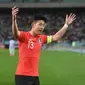 Pemain Timnas Korea Selatan, Son Heung-min. (AFP/Jung yeon-je)