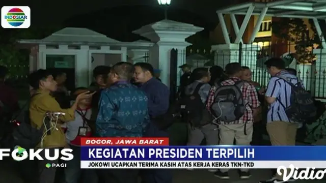 Wakil Ketua TKN Arsul Sani menyatakan, di dalam pertemuan tersebut anggota TKN dan TKD mengucapkan selamat kepada Jokowi yang kembali terpilih menjadi presiden.