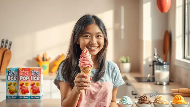 cara membuat es krim pop ice