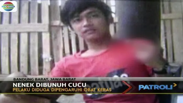 Seorang pemuda di Padalarang, Kabupaten Bandung Barat tega menghabisi nyawa neneknya sendiri.