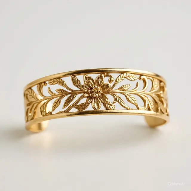 Gelang Emas Model Cuff Terbaru