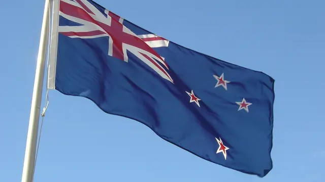 Bendera Selandia Baru sebelum referendum (AFP Photo)