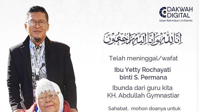 Ibunda Aa Gym Meninggal Dunia. (Twitter/ @aagym)