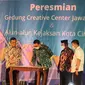 Gubernur Jabar berharap gedung Ruang Kreatif Ahmad Djuhara dapat dimanfaatkan secara maksimal, baik untuk melestarikan seni budaya atau pariwisata. (Liputan6.com/Achmad Yani)