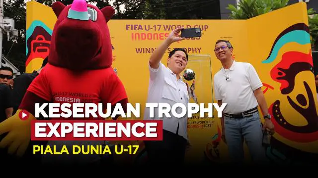 Berita video, keseruan dan kemeriahan parade Trophy Ekperience Piala Dunia U-17 2023 di kawasan bundaran Hotel Indonesia (HI), Jakarta, Minggu (15/10/2023).